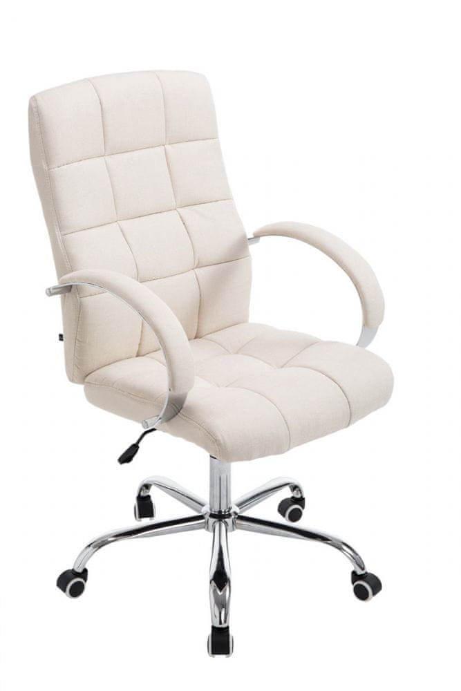 BHM Germany Kancelárska stolička Mikos, textil, krémová